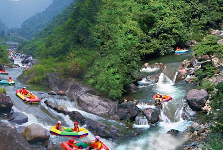大觉山漂流